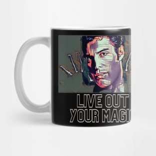 Live Out Your Magic (famous face with hands fingers) Mug